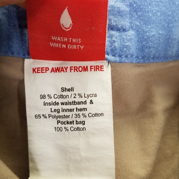 Puma Chino Pants Men's L Beige Pleated Flip Cuff Casual Trouser Stretch Cotton - Picture 13 of 16